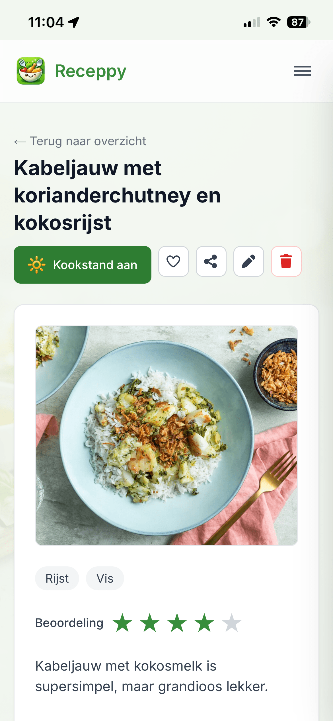 Receppy app – screenshot 3