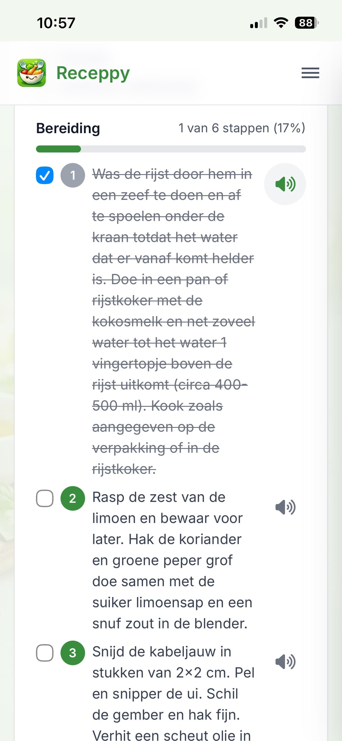 Receppy app – screenshot 5